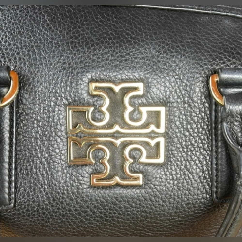 Tory Burch Britten Satchel Bag w/Crossbody Strap & GHW - Picture 2 of 8